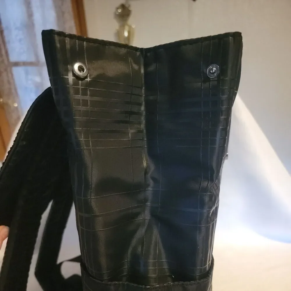 A New Day Backpack Black Gel Print/WHPN14-9 School Office Diaper Bag NWT
